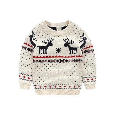 Children's Fireplace Lovely Sweater For Christmas