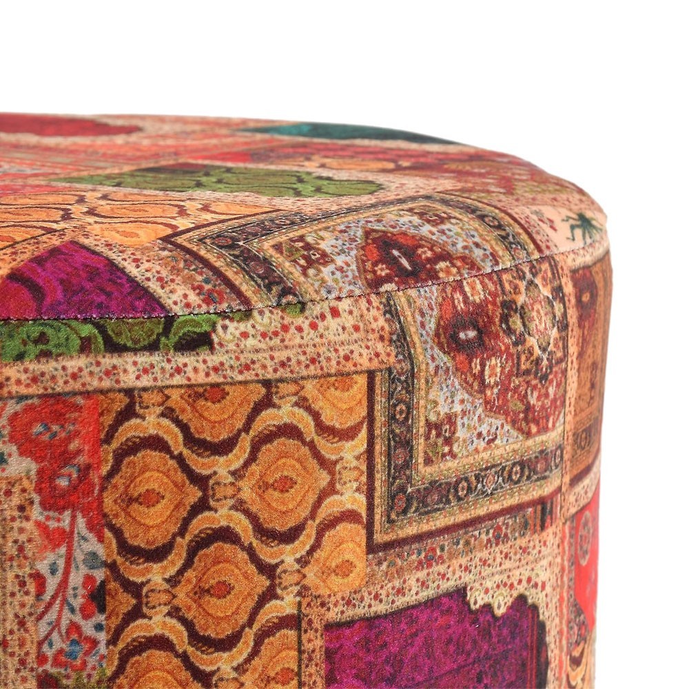 Printed Ottoman Upholster Foam Pouffes