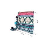 ASTRID 20 Cms Blue Cotton Travel Pouch